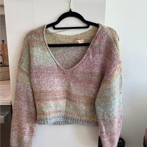 Urban Outfitters Pastel V-Neck Sweater